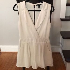 Medium off white romper from Forever 21.